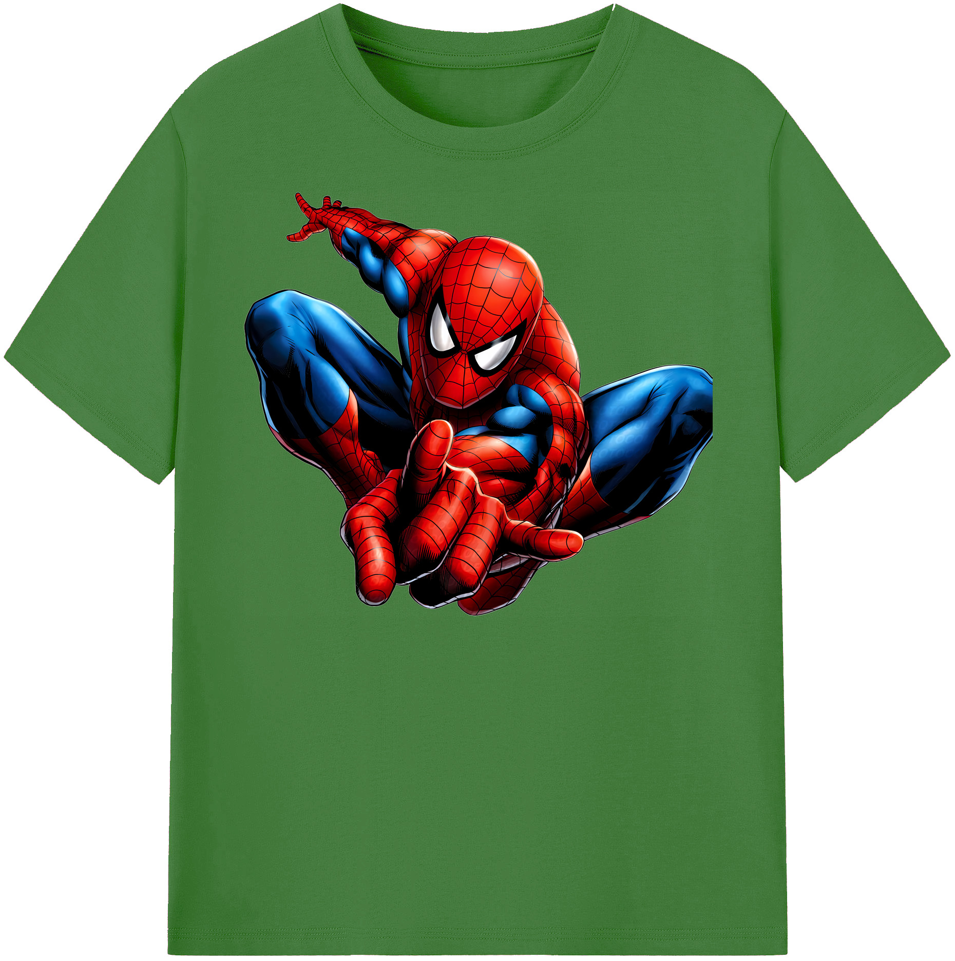 （画像用） Spider Man スパイダーマン レディースカジュアルプリントTシャツ（綿100％）
